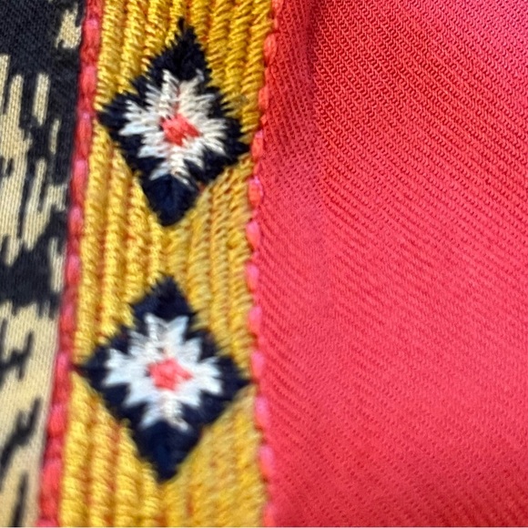 THML Anthropologie Bohemian Embroidered Halter Dress With Tassels Size Medium - Picture 14 of 15